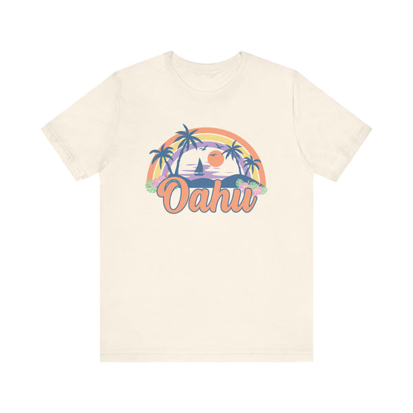 Oahu, Hawaii T-Shirt - Retro Beach Unisex Oahu Shirt