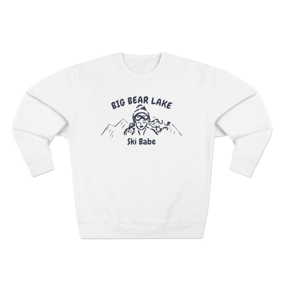 Premium Big Bear Lake, California Ski Babe Sweatshirt