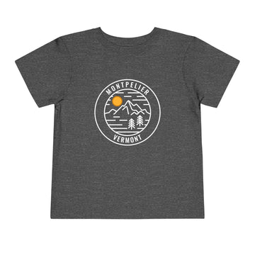 Montpelier, Vermont Toddler T-Shirt - Retro Mountain Toddler Montpelier Shirt - 0