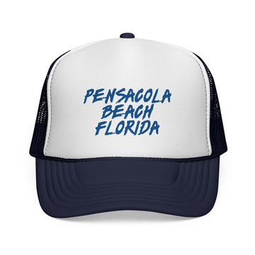Buy dark-navy Pensacola Beach Trucker Cap | Florida Hat
