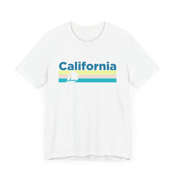 California T Shirt - Sailboat Graphic California Tee