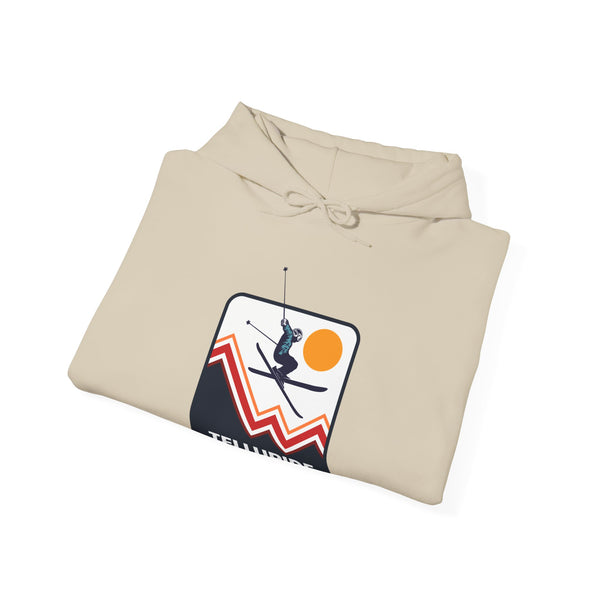 Telluride, Colorado Hoodie - Unisex Snow Ski Jump Telluride Hoodie Sweatshirt