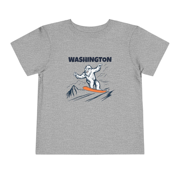 Washington Yeti Snowboard Toddler Tee