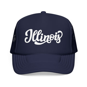 Buy dark-navy Illinois Trucker Hat - Illinois Cap