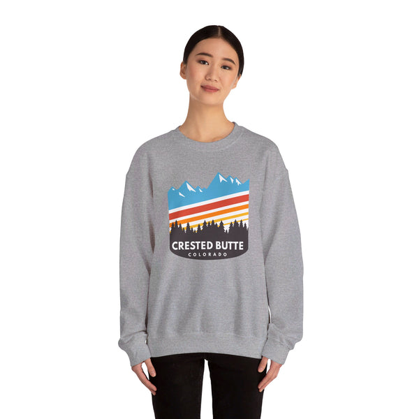 Crested Butte, Colorado Sweatshirt - Unisex Retro Crewneck Crested Butte Sweatshirt