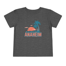 Anaheim, California Toddler T-Shirt - Retro Palm Tree Toddler Anaheim Shirt