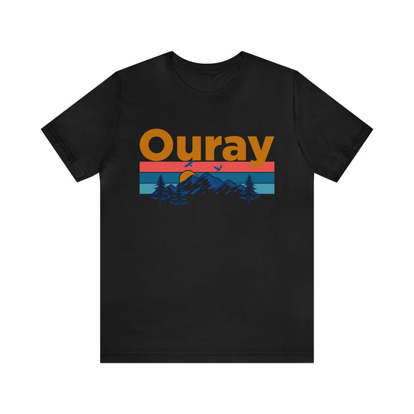 Ouray, Colorado Shirt - Mountain Sunset Unisex Ouray T-Shirt