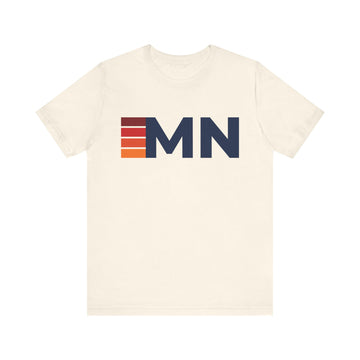 Minnesota Retro Stripes T-Shirt | Minnesota State Tee - 0
