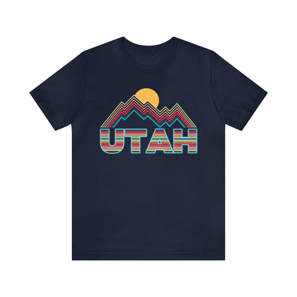 Utah T Shirt Retro Mountain - Unisex Utah Shirt