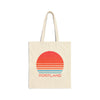 Portland, Oregon Retro 80s Cotton Canvas Portland Tote Bag