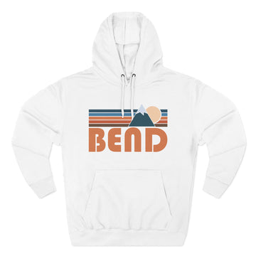 Bend, Oregon Hoodie - Retro Mountain Unisex Sweatshirt - 0