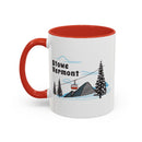 Stowe, Vermont Retro Snow Skiing Mountain 11 oz Mug, Ski Lodge Decor Coffee Cup, Mountain Gondola  Lover Gift, Retro Skiing Mug-6