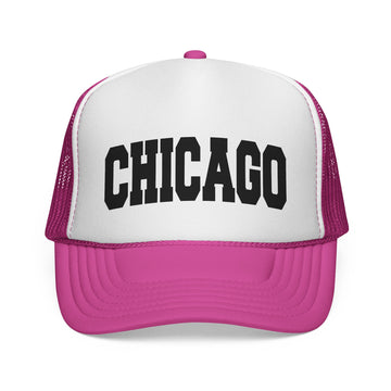 Buy pink Chicago, Illinois Collegiate Style Trucker Hat