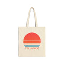 Telluride, Colorado Retro 80s Cotton Canvas Telluride Tote Bag-1