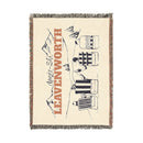 Leavenworth, Washington Ski Town Throw Blanket | Mountain Woven Blanket-3
