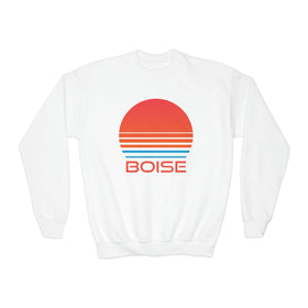 Boise, Idaho Youth Sweatshirt - Unisex Kid's Boise Crewneck Sweatshirt