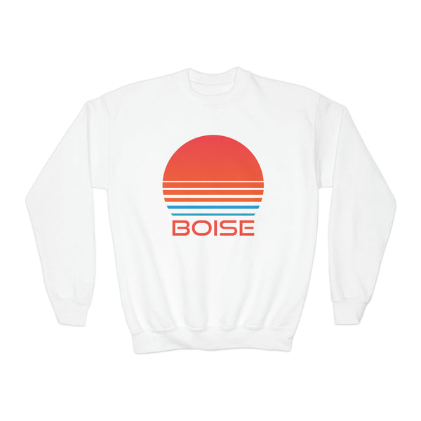 Boise, Idaho Youth Sweatshirt - Unisex Kid's Boise Crewneck Sweatshirt
