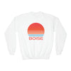 Boise, Idaho Youth Sweatshirt - Unisex Kid's Boise Crewneck Sweatshirt