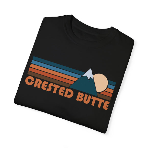 Crested Butte, Colorado Graphic Tee, Comfort Colors Retro Unisex Crested Butte T shirt, Mountain Adventure Shirt