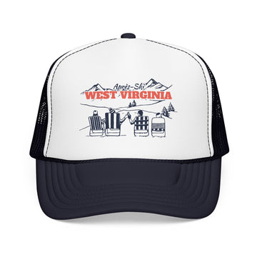 West Virginia Après-ski Trucker Hat — Foam Mesh Cap