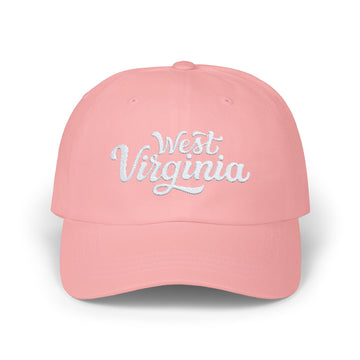 Buy pink West Virginia Dad Hat - Embroidered West Virginia Classic Dad Cap