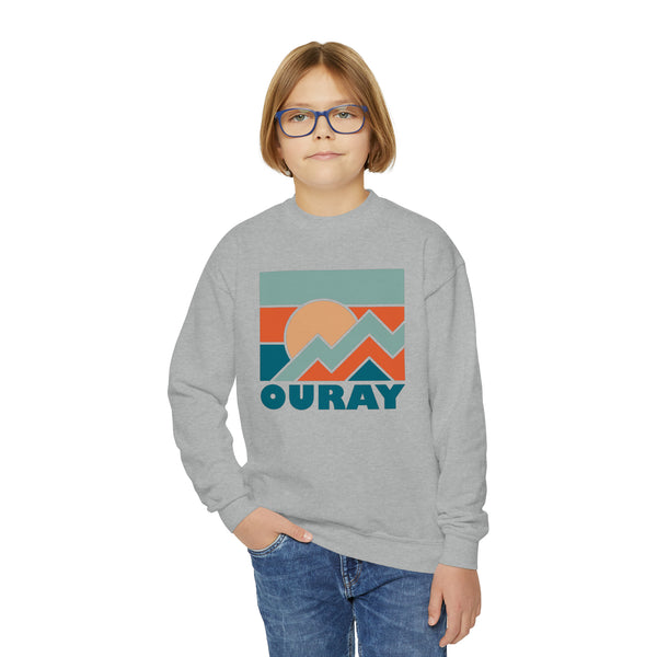 Ouray, Colorado Youth Sweatshirt - Unisex Kid's Ouray Crewneck Sweatshirt