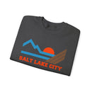 Salt Lake City, Utah Sweatshirt - Mountain Salt Lake City Crewneck Sweatshirt-16