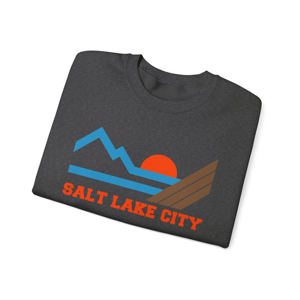 Salt Lake City, Utah Sweatshirt - Mountain Salt Lake City Crewneck Sweatshirt