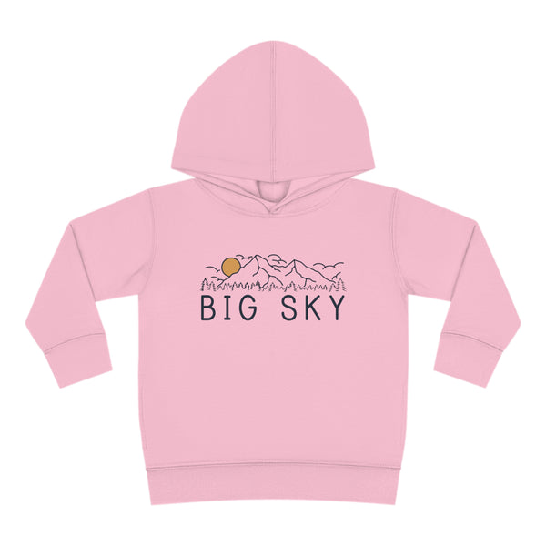 Big Sky, Montana Toddler Hoodie - Unisex Big Sky Toddler Sweatshirt