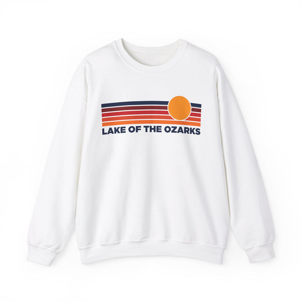 Lake of the Ozarks, Missouri Sweatshirt Retro Sun Unisex - Lake of the Ozarks Vintage Inspired Warm Pullover Jumper