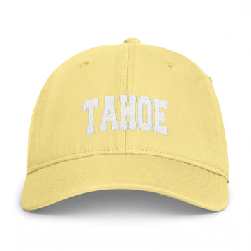 Buy butter Lake Tahoe, California Washed Baseball Cap - Vintage Coastal Comfort Colors