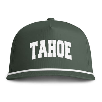 Buy moss Lake Tahoe, California Embroidered Rope Hat - Vintage Sunwashed Rope Cap, Comfort Colors