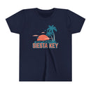 Siesta Key, Florida Youth Shirt - Retro Palm Tree Siesta Key Kid's T-Shirt-4