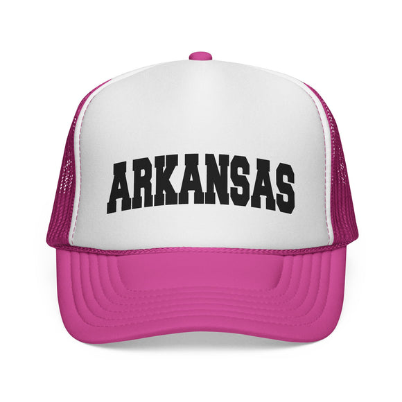 Arkansas Retro Collegiate Style Trucker Hat