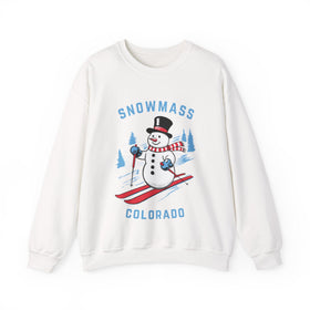 Snowmass, Colorado Sweatshirt - Ski Snowman Graphic Crewneck