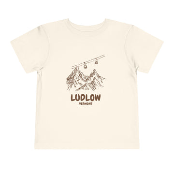 Ludlow, Vermont Toddler T-Shirt — Vintage Gondola Ski Mountain Tee