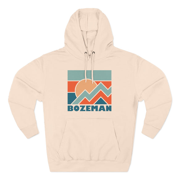 Bozeman, Montana Hoodie - Retro Mountain Unisex Sweatshirt