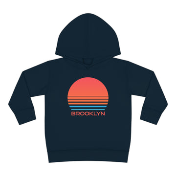 Buy navy Brooklyn, New York Toddler Hoodie - Retro 80s