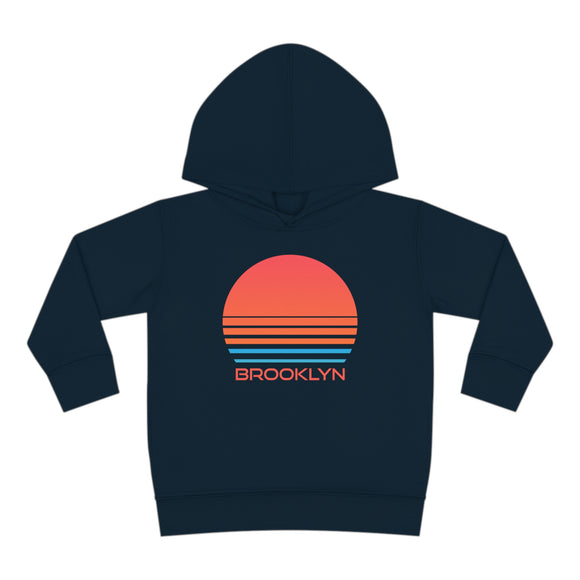 Brooklyn, New York Toddler Hoodie - Retro 80s