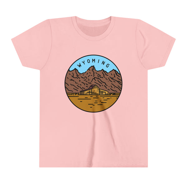 Wyoming Youth T-Shirt - Unisex Kids Wyoming Shirt