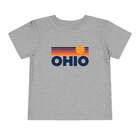Ohio Toddler T-Shirt - Retro Sun Tee