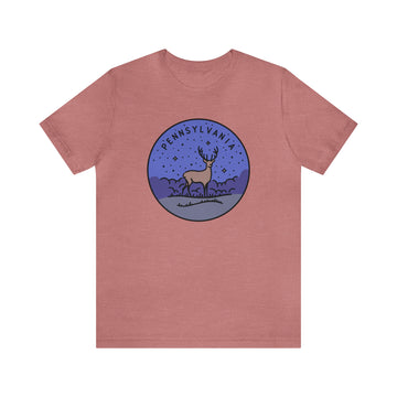 Buy heather-mauve Pennsylvania T-Shirt - Unisex Pennsylvania Shirt