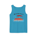 Midwest Tank Top Unisex - Pontoon Boat - Comfort Colors - 100% Cotton-4