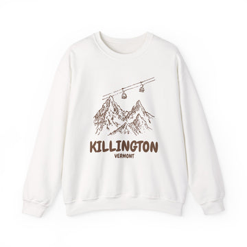 Killington, Vermont Mountain Gondola Sweatshirt, Travel Graphic - 0