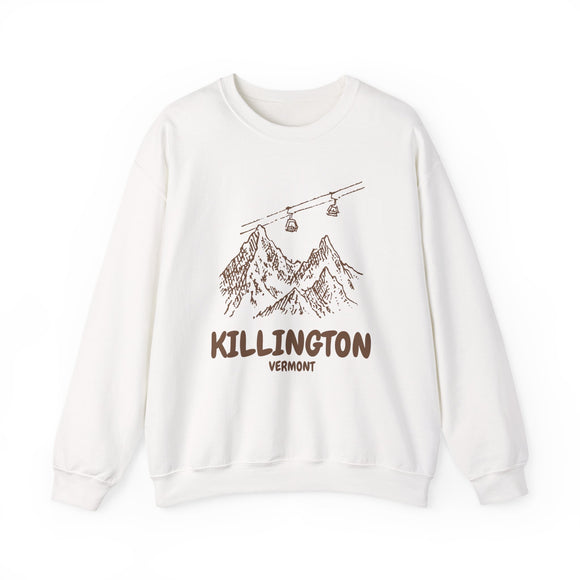 Killington, Vermont Mountain Gondola Sweatshirt, Travel Graphic