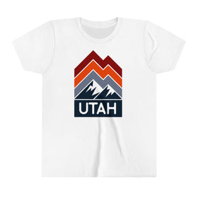Utah Youth Shirt - Retro Mountain Utah Kid's T-Shirt