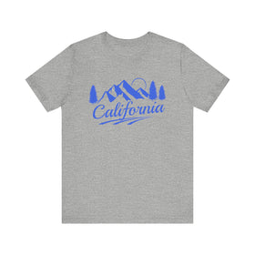 California T-Shirt - Retro Mountain Unisex California Shirt