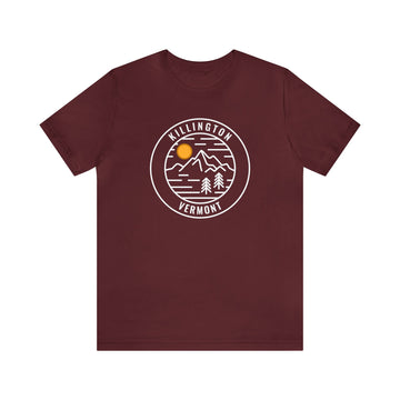 Buy maroon Killington, Vermont T-Shirt - Unisex Killington Shirt