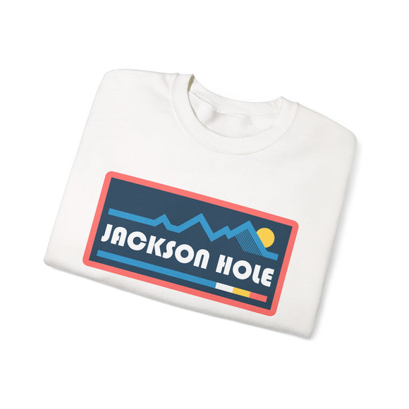 Jackson Hole, Wyoming Sweatshirt - Mountain Graphic Crewneck