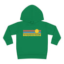 Breckenridge, Colorado Toddler Hoodie - Retro Sunrise Unisex Breckenridge Toddler Sweatshirt-1
